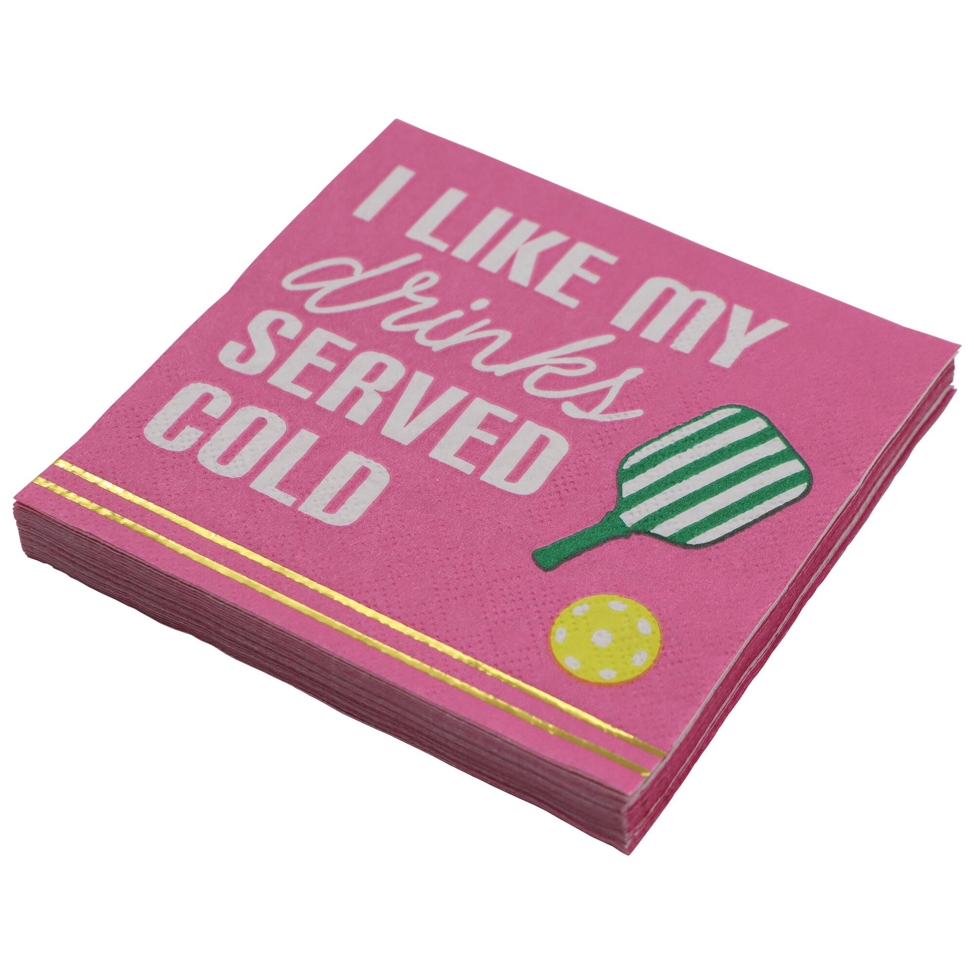 Cocktail Court Drinks Served Cold Paper Beverage Napkins, 20ct. by Celebrate It™